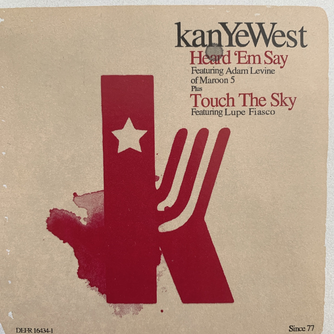 Kanye West “Heard Em Say” / “Touch The Sky” 6 Version 12inch Vinyl