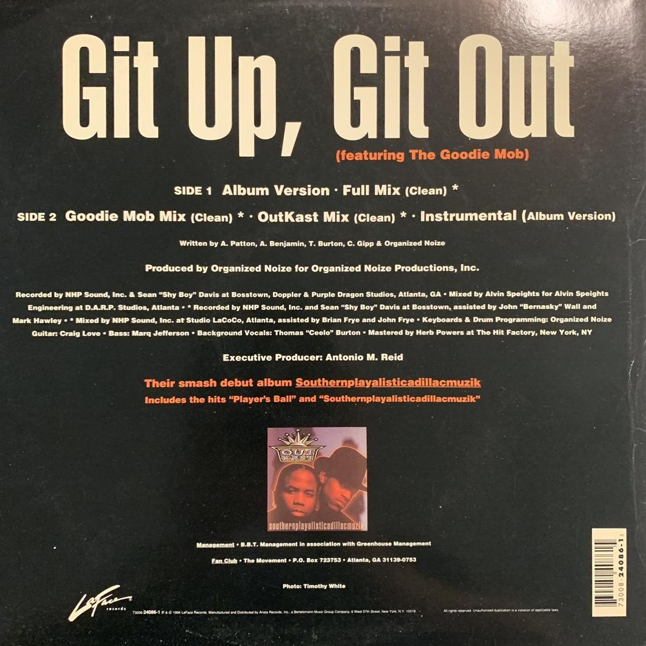 OutKast “Git Up’ Git Out” 4 Track 12inch Vinyl