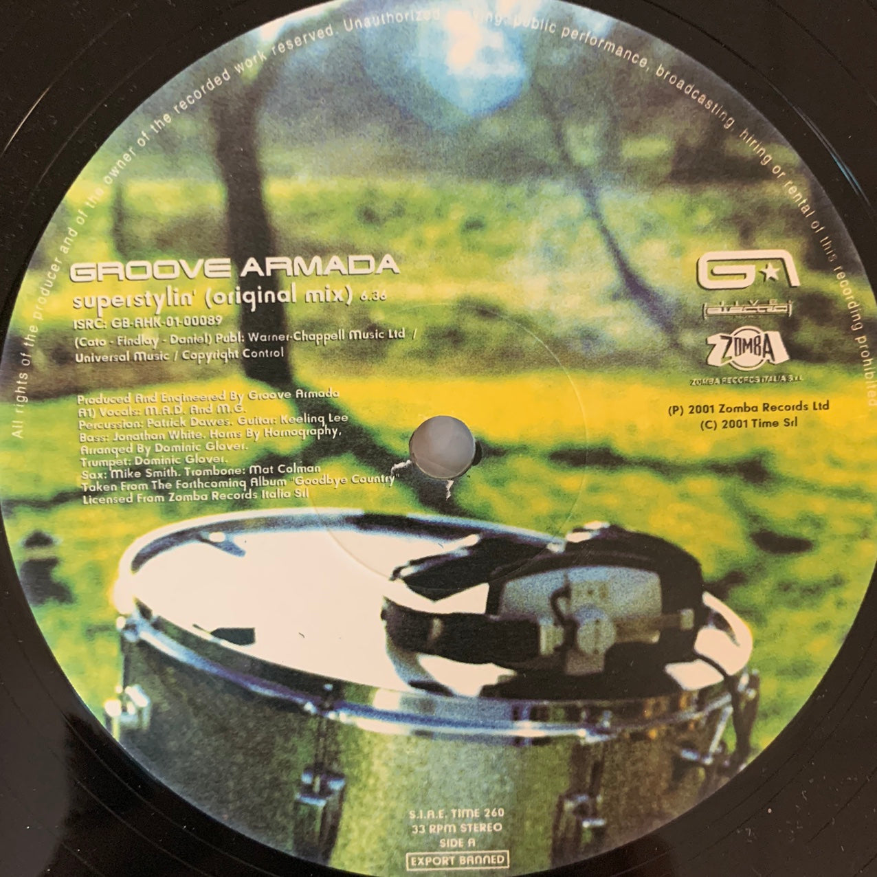 Groove Armada “Superstylin” 2 Version 12inch Vinyl