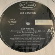 Load image into Gallery viewer, 3rd Storee “Get With Me” 4 Version 12inch Vinyl, Featuring Remix with Joe Budden, Rap Radio Edit, Acapella and Instrumentals