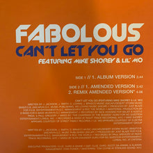 Load image into Gallery viewer, Fabolous “Can’t Let You Go” 3 Version 12inch Vinyl