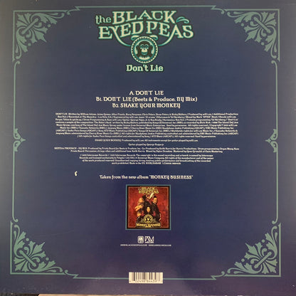 The Black Eyed Peas “Don’t Lie” 3 Track 12inch Vinyl