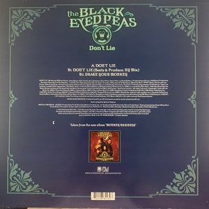 The Black Eyed Peas “Don’t Lie” 3 Track 12inch Vinyl