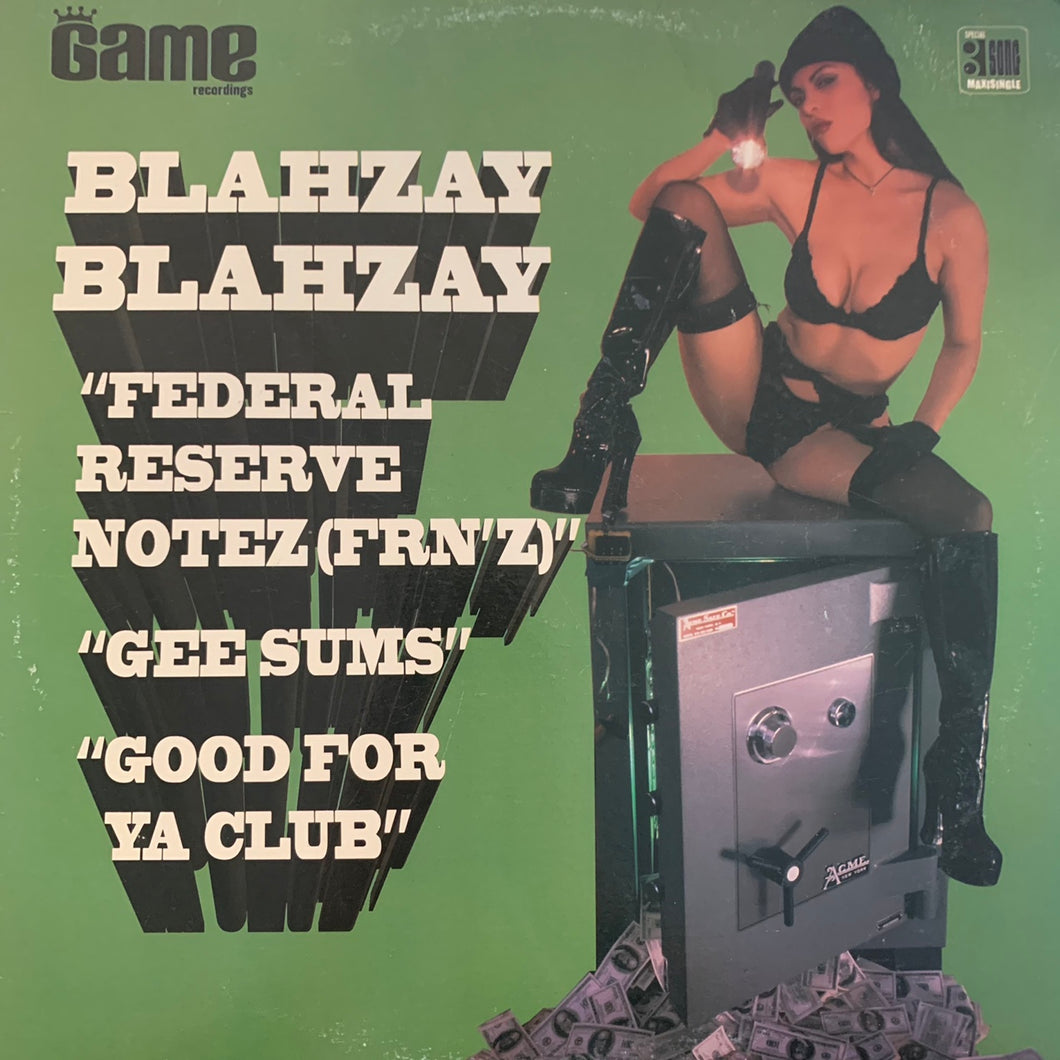 Blahzay Blahzay “Federal Reserve Notez (FRN’Z)” / “Gee Sums” / “Good For Ya Club” 6 Version 12inch Vinyl