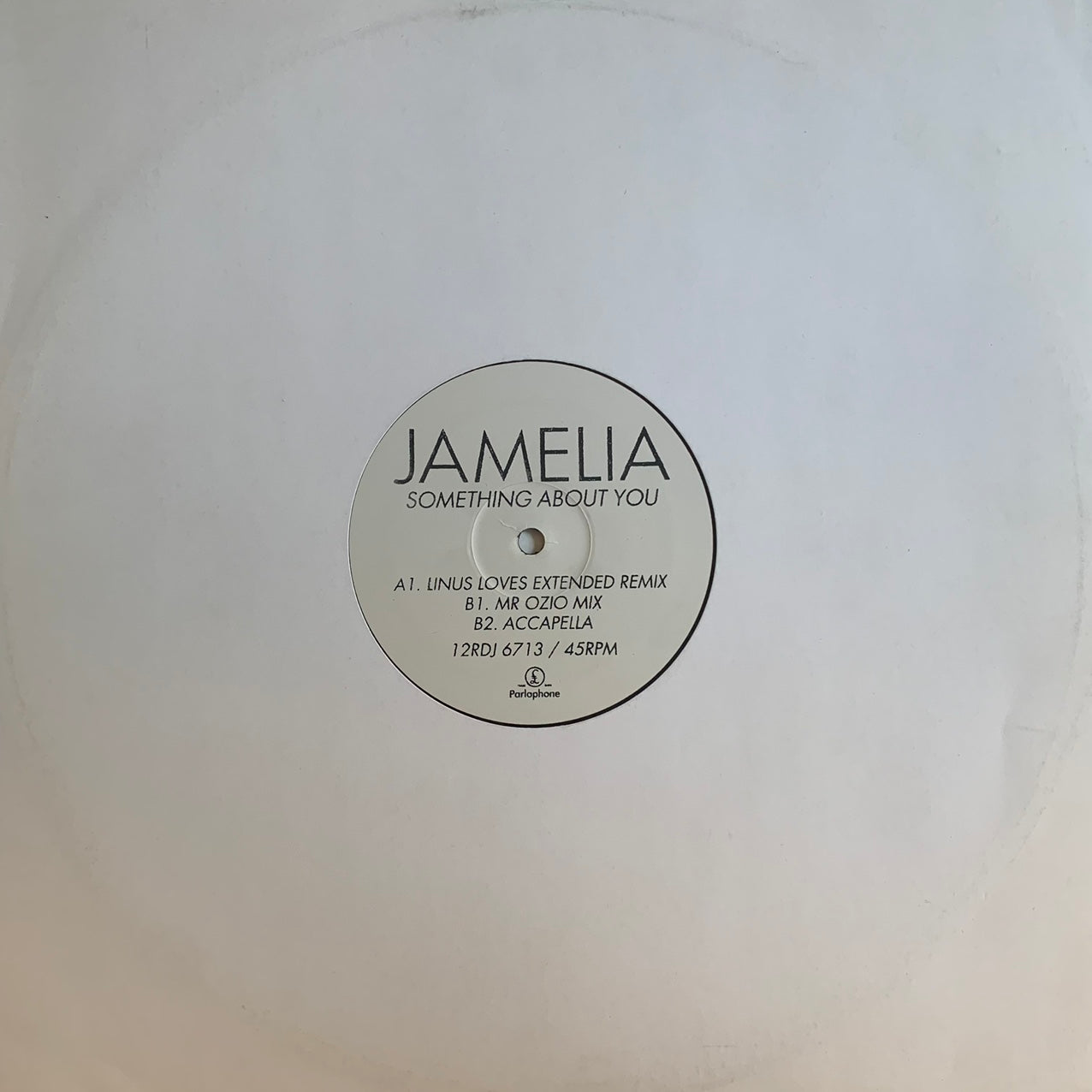 Jamelia “Something About You” 3 Version 12inch Vinyl, Featuring ‘Linus Loves Extended Remix, Mr Ozio Mix and Accapella