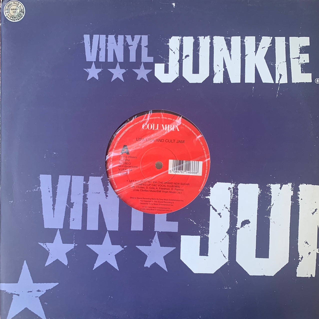 Lisa Lisa And Cult Jam “Let The Beat Hit Em” / “I Wonder If I Take You Home” 2 Track 12inch Vinyl