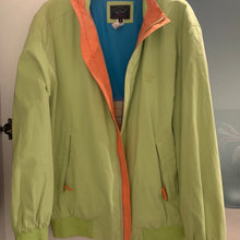 Load image into Gallery viewer, Paul &amp; Shark lightweight Waterproof vintage Summer Bomber Jacket Size XL made in Italy Lime Green