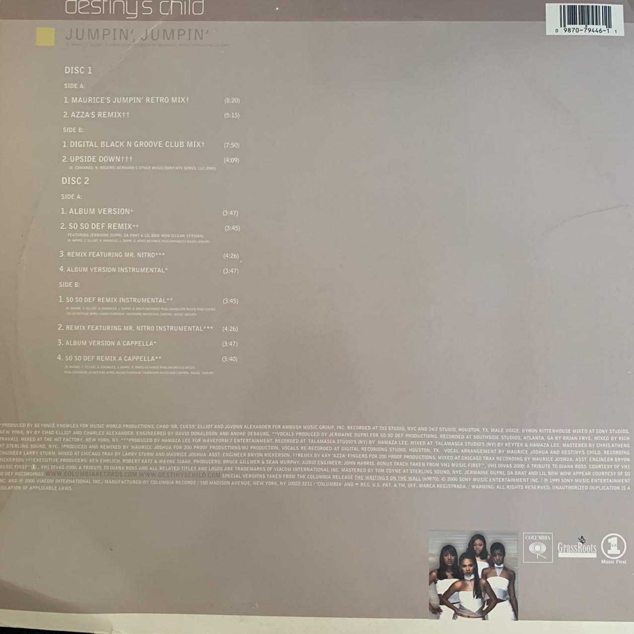 Destiny’s Child “Jumpin’, Jumpin’” 2 X Vinyl 12inch Double Pack