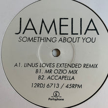 Load image into Gallery viewer, Jamelia “Something About You” 3 Version 12inch Vinyl, Featuring ‘Linus Loves Extended Remix, Mr Ozio Mix and Accapella