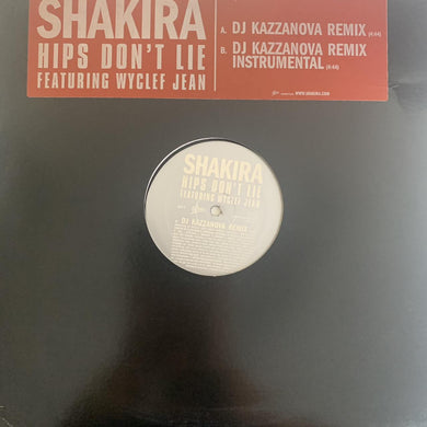 Shakira Feat Wyclef Jean “Hips Don’t Lie” The DJ Kazzanova Remix 2 Track 12inch Vinyl