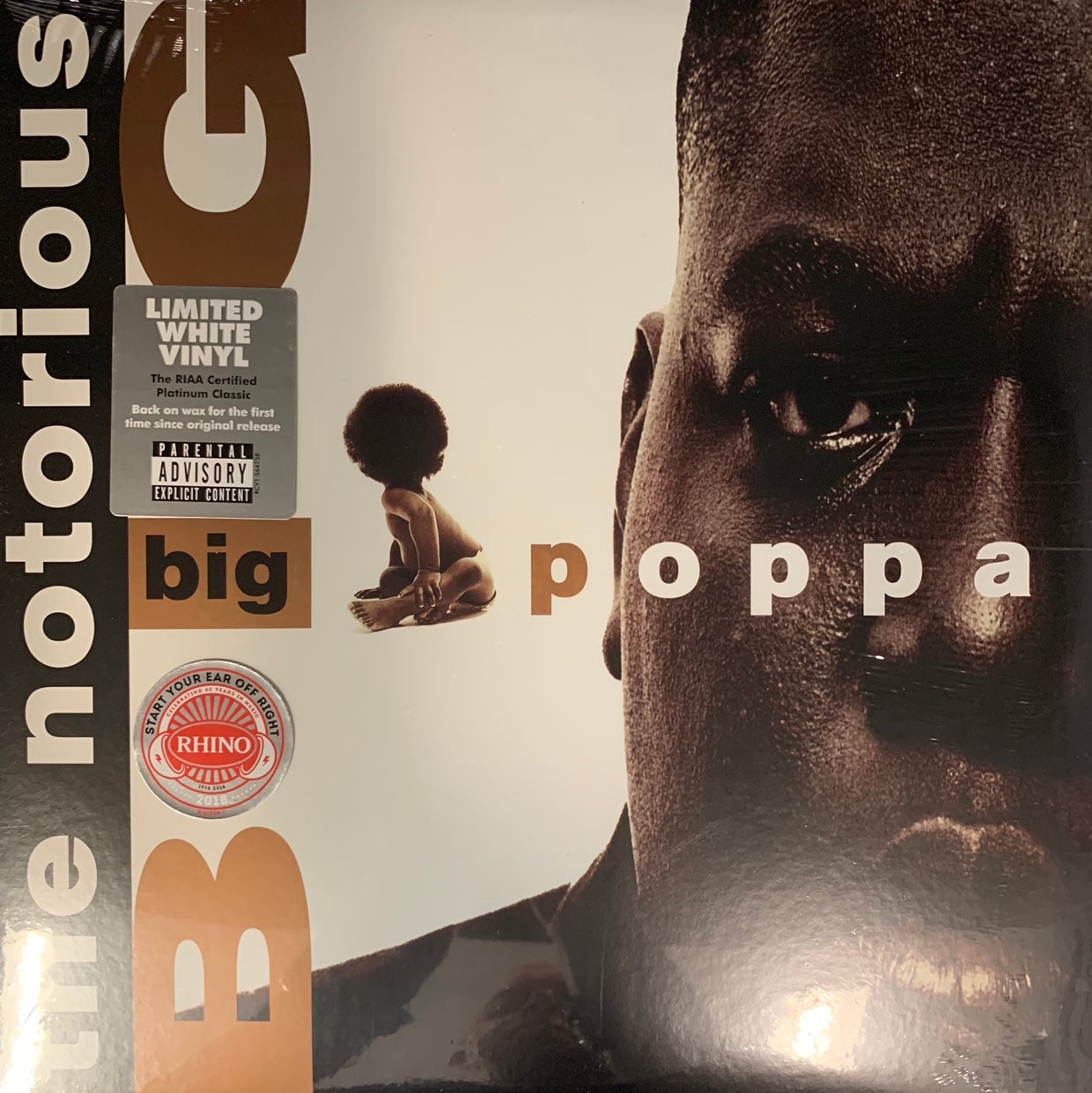 The Notorious B.I.G. “Big Poppa” limited edition white vinyl, factory sealed copy