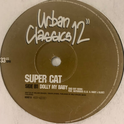 Super Cat “Ghetto Red Hot” Hip Hop Mix / “Dolly My Baby” Feat Notorious B.I.G. and Mary J Blige 2 Track 12inch Vinyl