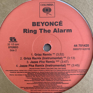 Beyoncé “Ring The Alarm” 7 Version 12inch Vinyl