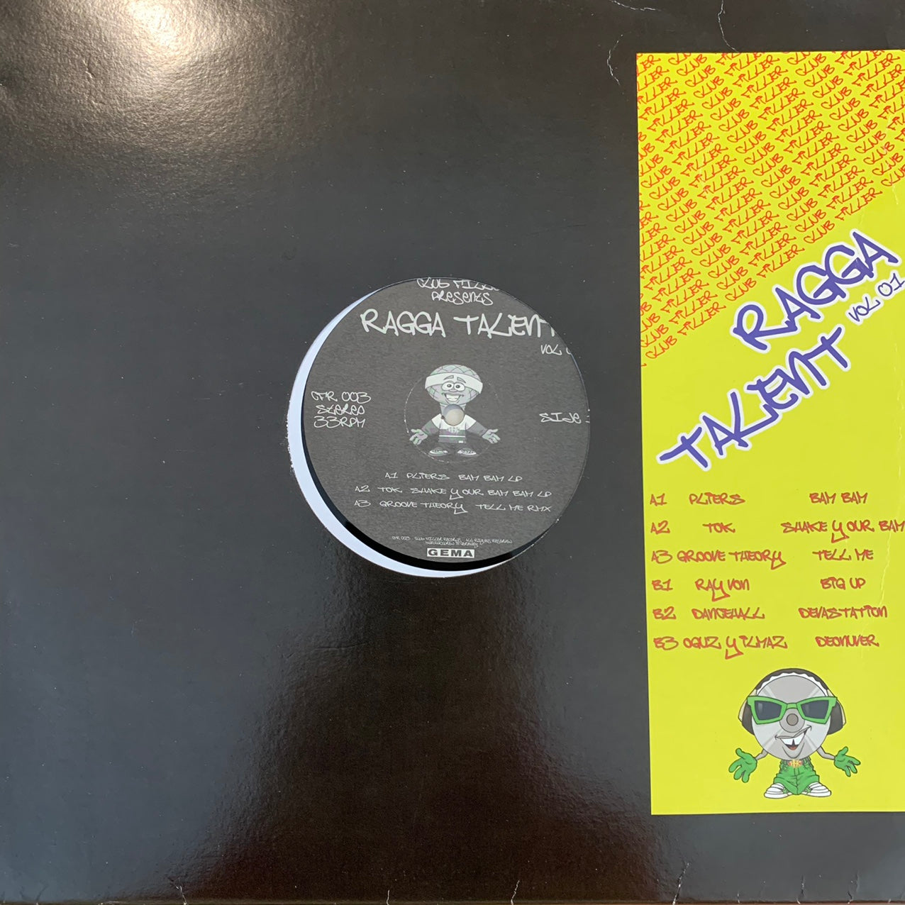 Ragga Talent Vol 1, Featuring Pliers, TOK, Rayvon, Groove Theory and More 6 Track 12inch Vinyl