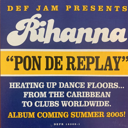 Rihanna “Pon De Replay” 4 version 12inch Vinyl
