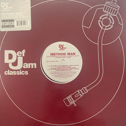 Method Man Feat Mary J Blige “I’ll be There For You” /“What The Blood Clot” 6 Track 12inch Vinyl