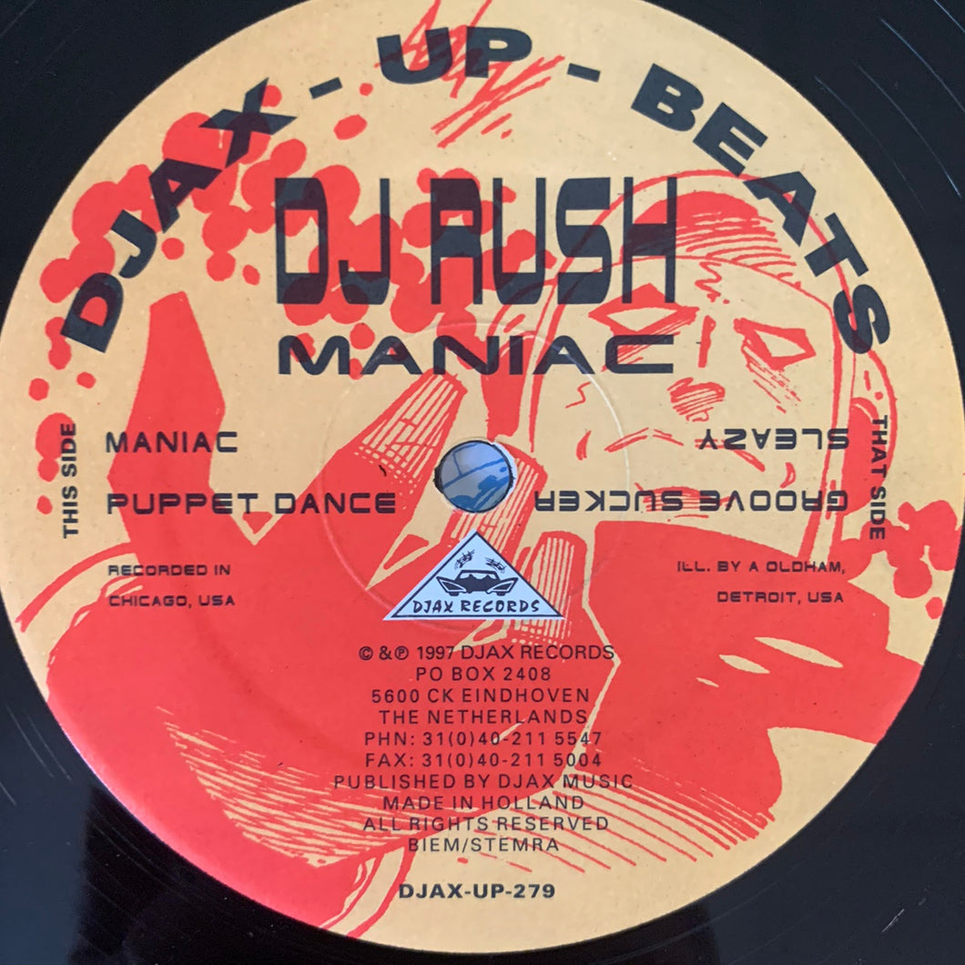DJ Rush ‘Maniac’ ep 4 Track 12inch Vinyl
