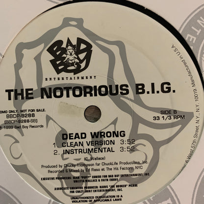 The Notorious BIG “Dead Wrong” 4 Version 12inch Vinyl