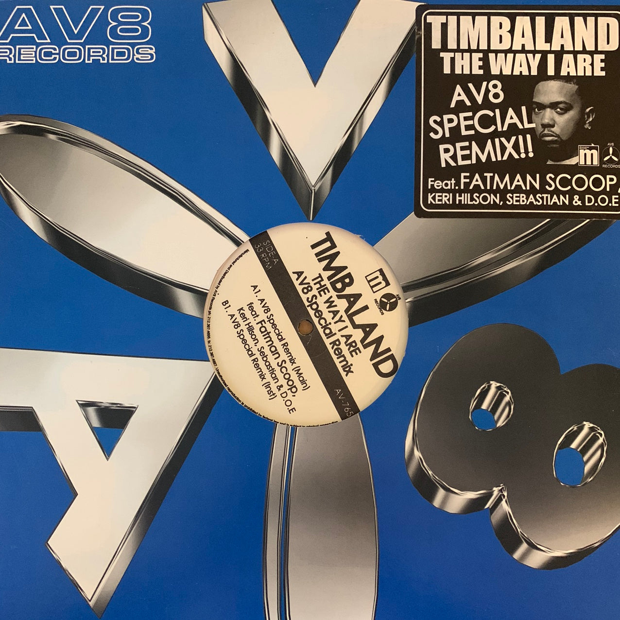 Timbaland “The Way Are I” AV8 Special Remix 3 Version 12inch Vinyl