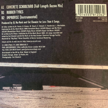 Jurassic 5 “Concrete Schoolyard” 3 Track 12inch Vinyl