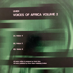 Umek “Voices of Africa” Vol 2 3 Track 12inch Vinyl