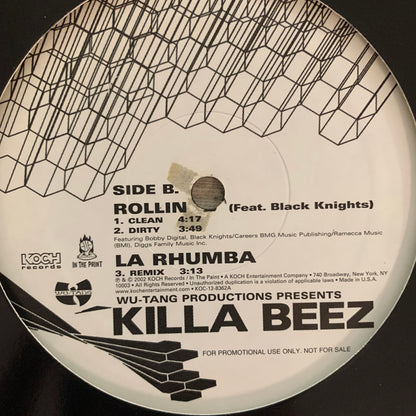 Wu Tang Clan presents Killa Beez “G.A.T.” 3 Track 12inch Vinyl