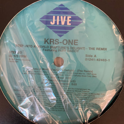 KRS- One “Step Into A World (Raptures Delight)” 6 Version 12inch Vinyl