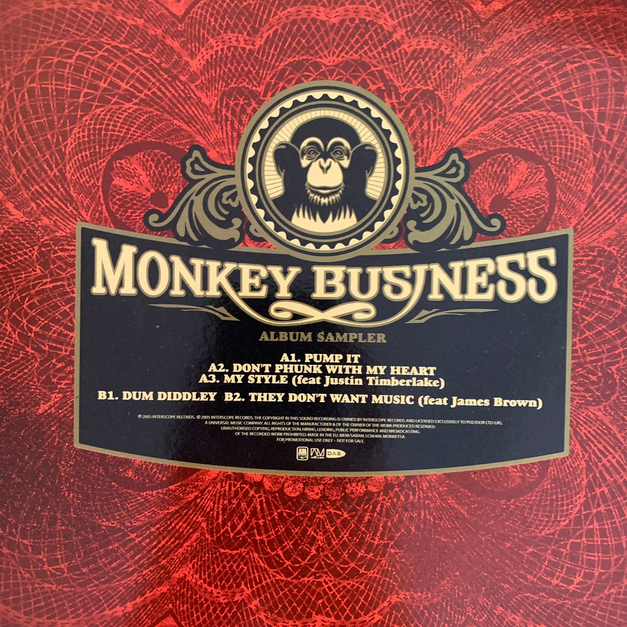 The Black Eyed Peas “Monkey Business” 12inch Vinyl Album Sampler