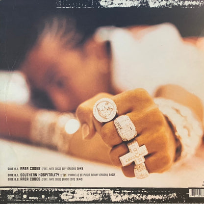 Ludacris “Area Codes” Feat Nate Dogg 3 Track 12inch Vinyl