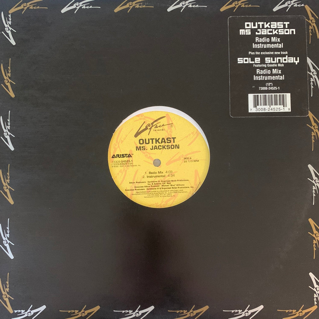 Outkast “Ms Jackson” / “Sole Sunday” 4 Version 12inch Vinyl