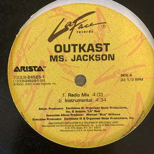 Outkast “Ms Jackson” / “Sole Sunday” 4 Version 12inch Vinyl