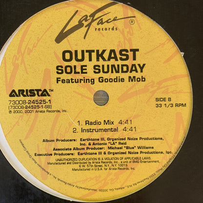 Outkast “Ms Jackson” / “Sole Sunday” 4 Version 12inch Vinyl