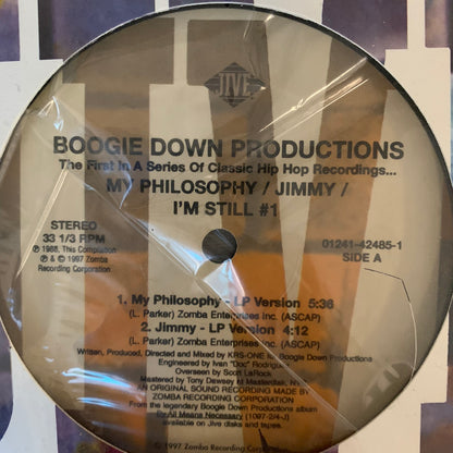 Boogie Down Productions “My Philosophy” / “Jimmy” 3 Track 12inch Vinyl