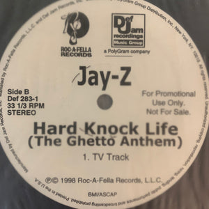 Jay-Z “Hard Knock Life” ( The Ghetto Anthem ) 3 Version 12inch Vinyl