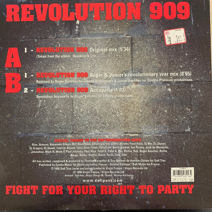 Daft Punk “Revolution 909” 3 Version 12inch Vinyl