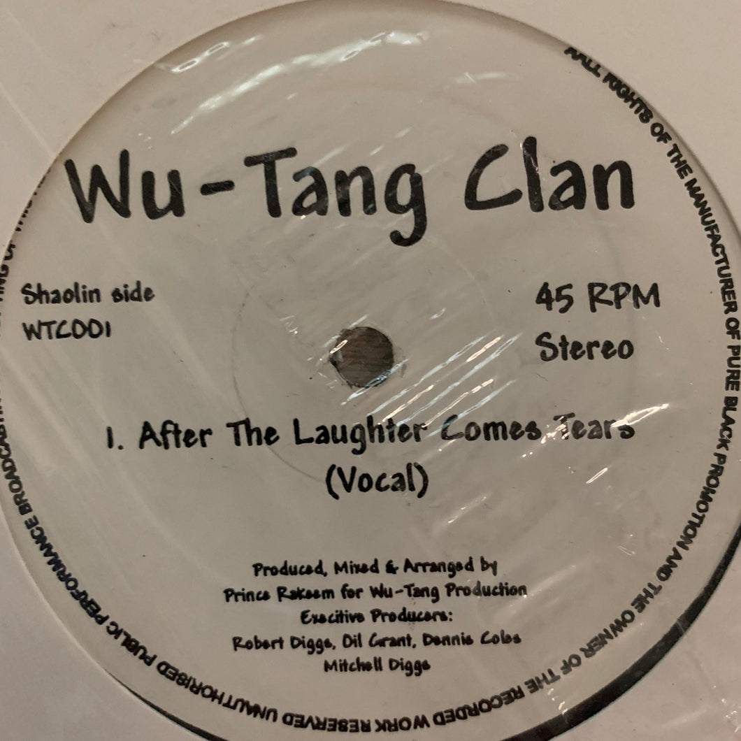 Wu Tang Clan “After The Laughter Comes Tears” 3 version 12inch Vinyl