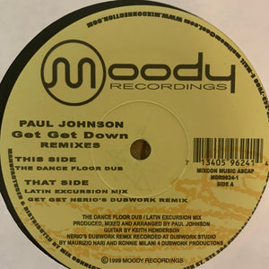 Paul Johnson “Get Get Down” 3 Track 12inch Vinyl