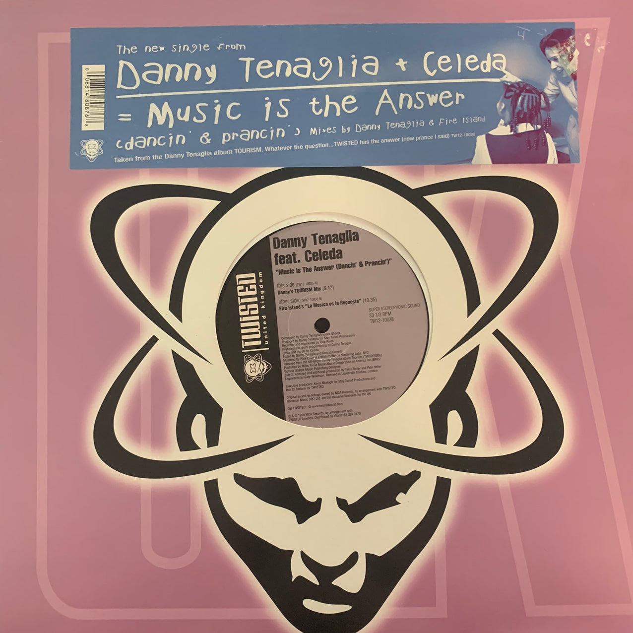 Danny Tenaglia Feat Celeda “Music Is The Answer” 2 Track 12inch Vinyl