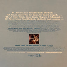 Load image into Gallery viewer, Lumidee “Never Leave you” 4 Track 12inch Vinyl