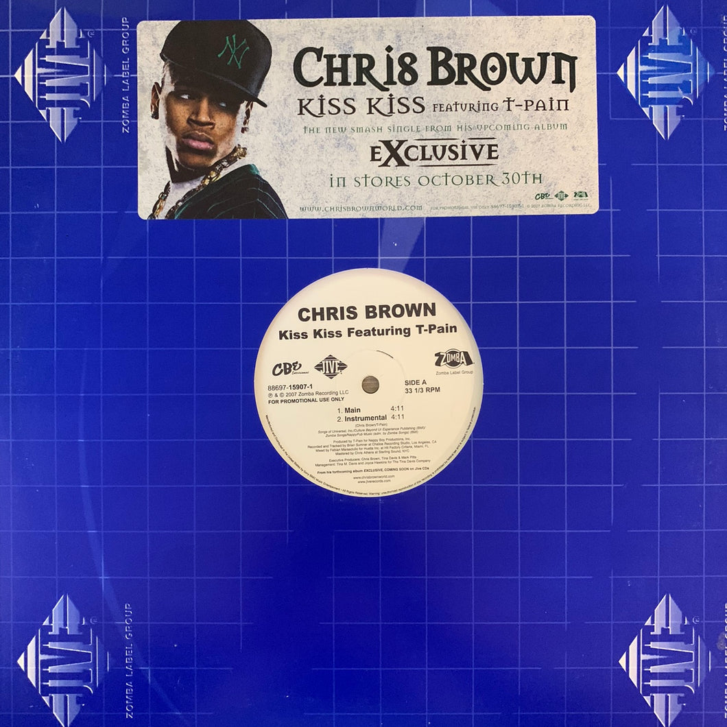 Chris Brown Feat T Pain “Kiss Kiss” 4 version 12inch Vinyl