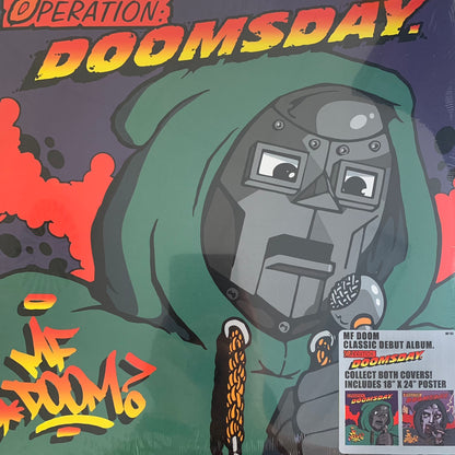 MF DOOM ‘Operation: Doomsday’ 2 X Vinyl Double LP 19 Track Album, Featuring “Doomsday” / “ Red And Gold” / “The Mystery Of Doom”