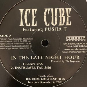 Ice Cube Feat Pusha T “In The Late Night Hour” 4 Version 12inch Vinyl