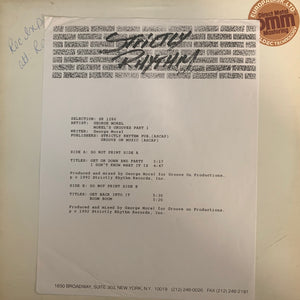 George Morel ‘Morel’s Grooves Part 1’ Test Pressing Extremely rare White Label Promo 4 Track 12inch Vinyl