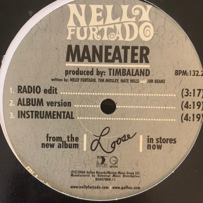 Nelly Furtado “Maneater” 6 Track 12inch Vinyl