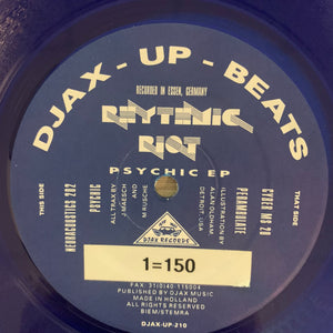 Rhythmic Riot ‘Psychic Ep’ 4 Track 12inch Vinyl Limited Edition Blue Vinyl
