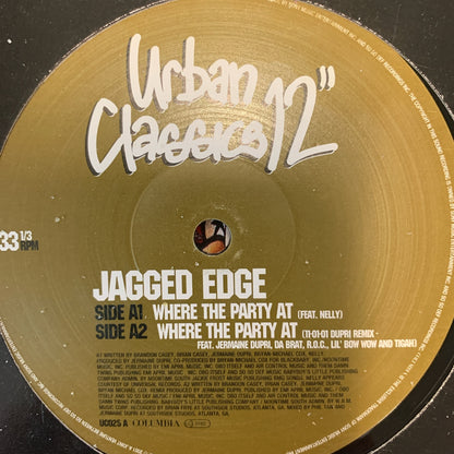 Jagged Edge “Where The Party At” 4 Version 12inch Vinyl