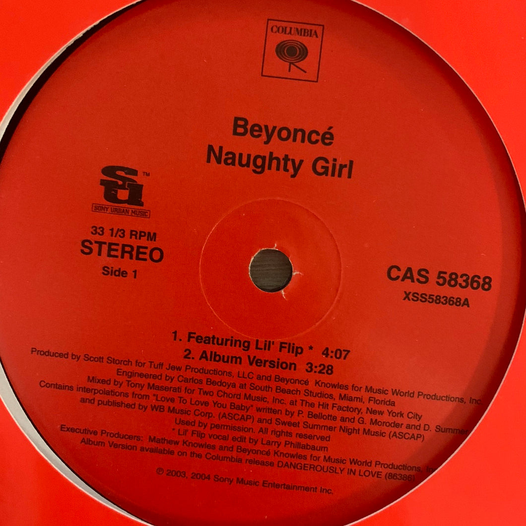 Beyoncé “Naughty Girl” 5 Version 12inch Vinyl