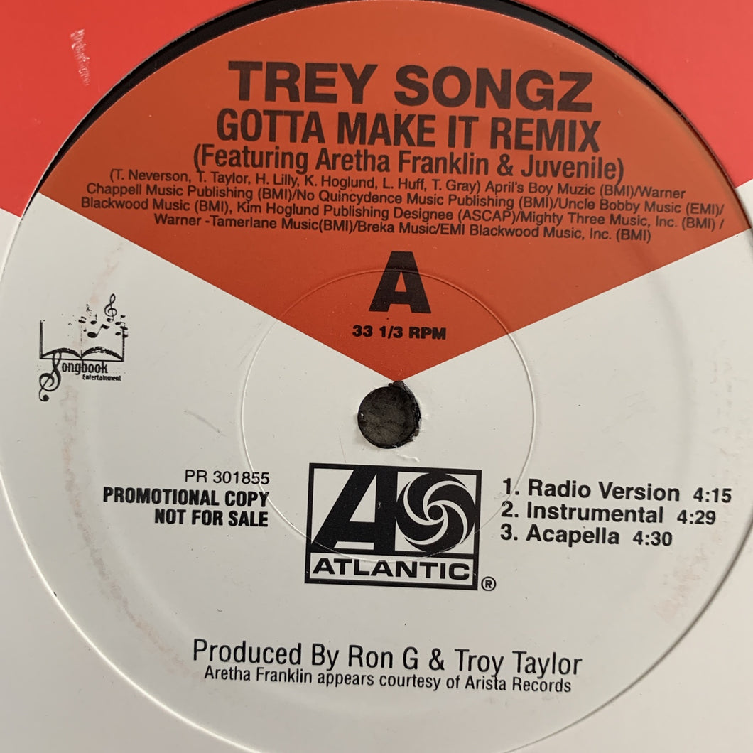 Trey Songz “Gotta Make It” Remix / “Ur Behind” 6 Version 12inch Vinyl