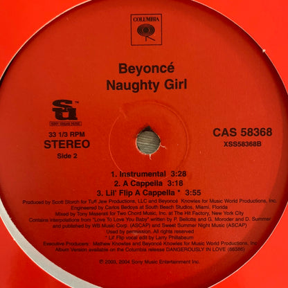Beyoncé “Naughty Girl” 5 Version 12inch Vinyl