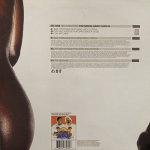 Dr Dre Feat Knoc-Turn’al “Bad Intentions” / “The Next Episode” Feat Snoop Dogg 3 Track 12inch Vinyl